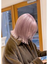 スタン 渋谷(Stam)&nbsp;ラベンダーピンクハイトーンウルフレイヤーケアブリーチ渋谷駅