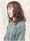 ＊ニュアンスパーマロングハードスパイラルパーマ前髪30代40代3