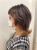 パーク(PARK.umeda)&nbsp;ポイントカラー＋ウルフカット