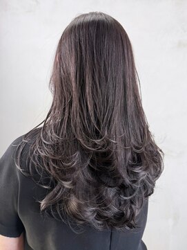 アルバム 銀座(ALBUM GINZA) ロング顔周りレイヤー美髪韓国ヘア_ba540041