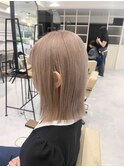 【新百合ヶ丘】ミルクティーベージュ/切りっぱなしボブ