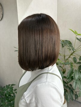 クム 横浜(qumu) 大人ボブ × 髪質改善【神永】