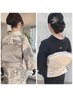 【留袖・訪問着】ヘアセット+着付け 60分