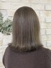 【白髪ぼかし】カット＋ハチ上ハイライト＋全体カラー￥15400～