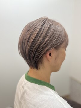 テーラヘアー 板橋店(TELA HAIR) ハイトーンベージュ×コンパクトショート♪