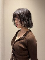 ベンジー 蔵前ii店(benji)&nbsp;ボブパーマに顔周りレイヤーを。