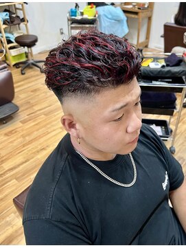 ヘアスタジオ ロメオ(hair studio Romeo) 極道パーマメンズハイライト