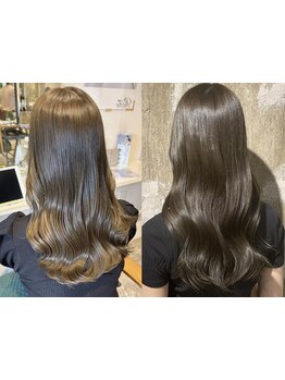 パサつき/ダメージ等、悩みに合わせたオーダーメイド"Aujua"で極上の髪質改善ケア。髪の芯から潤う感動を