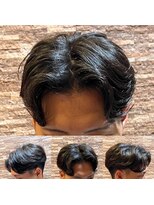 アールドボーテ 理容室(R de Beaute)&nbsp;銀座 センター分け ワンカールパーマ