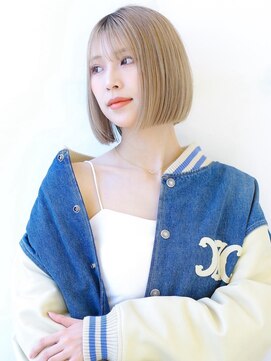 オーロ 塚口店(ORO) 大人ハイトーンボブ小顔ヘア