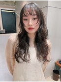 小顔似合わせカット/セミロングパーマ/ロングヘア【銀座駅】