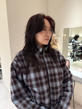 ノラギンザユー(NORA GINZA/U) ウルフウフルカットレイヤーカットパーマ