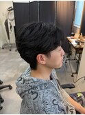 ダウンパーマ/センターパート/ニュアンスパーマ/韓国/橋本修杜