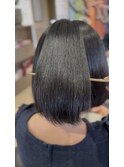 ボブスタイル縮毛矯正♪