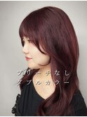ブリーチなしダブルカラー/ダブルカラー/レッド/中野美容室