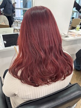 カシェル トウキョウ(Cashel Tokyo) レッドカラー 暖色カラー ブリーチ