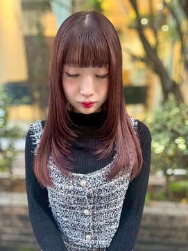 デコラ DECOR ボルドーレッドストレート