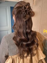 ペピンバイメルシー(pepin by merci.)&nbsp;＊ カジュアルカチモリハーフアップ【お呼ばれ/結婚式】