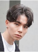 渋谷フェザーパーマアクティブショートルーズパーマ波巻きパーマ