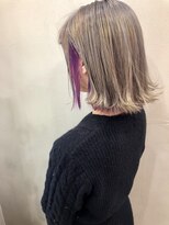 へアメイクワンプラス 四日市(HAIR MAKE ONEplus)&nbsp;20代30代に人気★3Dインナーカラー＠くすみパープル