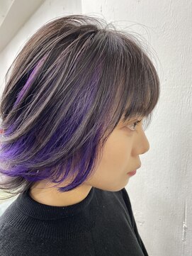ノラ シンディ(NORA CYNDY) バイオレットハイインナーカラー☆