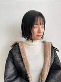 切りっぱなしボブ