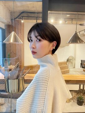 ディスカバード(Discovered) 大人可愛い20代30代40代黒髪ひし形小顔丸みショート