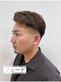ツーブロックミドルフェード