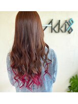 アドナインス(Add9)&nbsp;裾カラー　毛先カラー　ピンクグラデーション