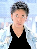 トローノ 栄(TRONO)&nbsp;【TRONO　岩田】ツーブロックショートアップバングネオウルフ