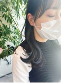 イヤリングカラー/フォレストグリーン/インナーカラー#東京銀座