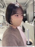 シースルーボブ