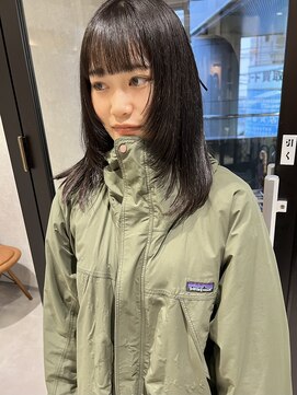 ラミエバイメルト 下北沢(lamie by melt) 村上/ミディアムストレート顔まわりレイヤー地毛風カラー前髪