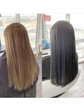 クラン ヘアーアンドスタジオ(CLAN hair & studio) ハイトーンエクステブリーチインナーミルクティーベージュ