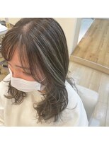 ヘアメイク アージュ 大野城 下大利店(HAIR MAKE age) レイヤースタイル×ハイライト　30代40代50代