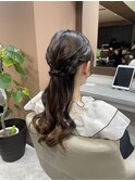 【可愛い】王道ハーフアップ