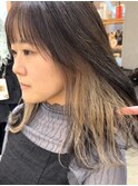 インナーカラー フェイスフレーミング ダブルカラー ブリーチ