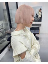 チーカ(chica)&nbsp;ピンクベージュ/メルティカラー/外ハネボブ/似合わせカット