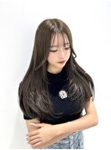 オリーブベージュ×レイヤーカット.°・*