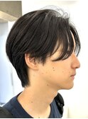 センターパート/ハンサムショート/ニュアンスパーマ