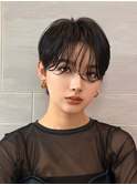 マッシュショート　刈り上げショート　ショートヘア　小顔