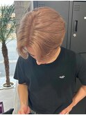 イメチェン/レッドブラウン/フルバング/似合わせカット/本厚木駅