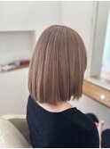 ミルクティーベージュ#髪質改善#髪質改善カラー#前髪#韓国