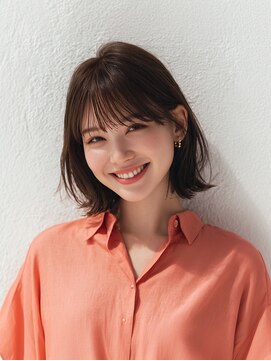 e.m.a プレミアムビューティーサロン 栄駅店(e.m.a PREMIUM BEAUTY SALON) レイヤーボブ/イメチェン/外ハネボブ/美髪/ワイドバング/髪型