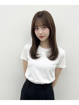 オットット(OttottO) 韓国ヘア☆レイヤーカットグレージュくびれヘア