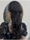 お呼ばれハーフアップ☆