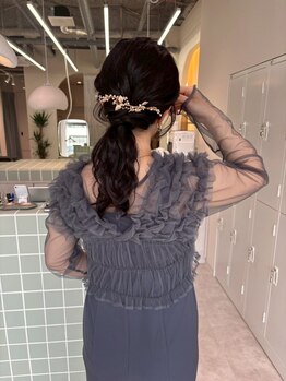 ナンバー 天王寺(NUMBER)の写真/【天王寺1分】1対1担当/個室/女性スタッフ多数【ハーフアップor巻き下ろし¥3800~】土日祝am9:00~営業◎