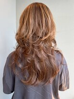 ナカオコアフュール(NAKAO COIFFURE)&nbsp;ハイレイヤー グラデーションカラー ロングウルフ 30代