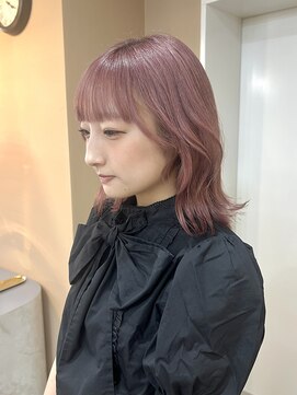 ムード(mood) ピンクカラー/ピンクパープル/ブリーチ/ハイトーン/ペールピンク