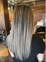 ヘアーサロン ミル(hair salon MiL)&nbsp;ハイトーンバレイヤージュ×透明感ロング